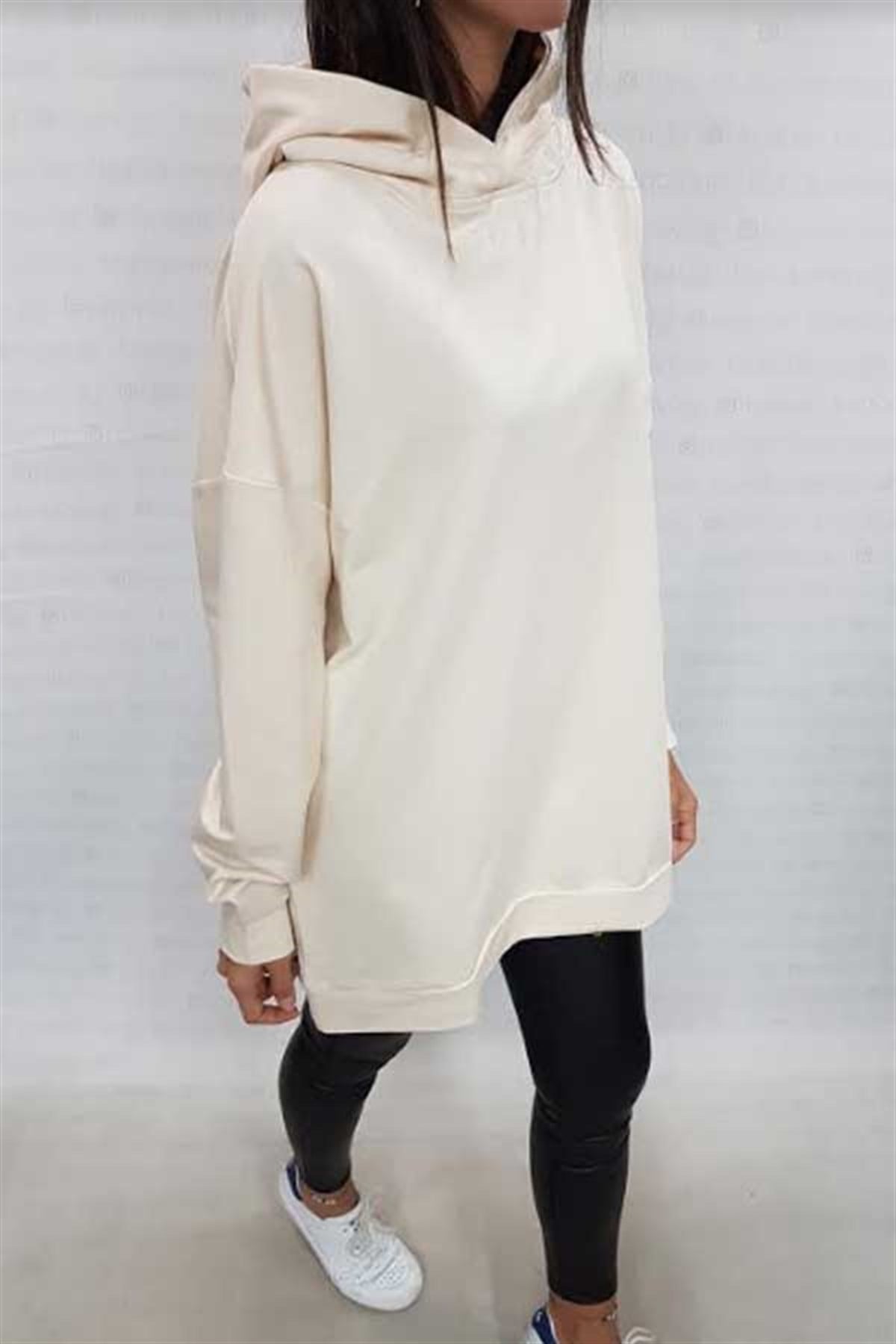 Kapşonlu Oversize Sweat