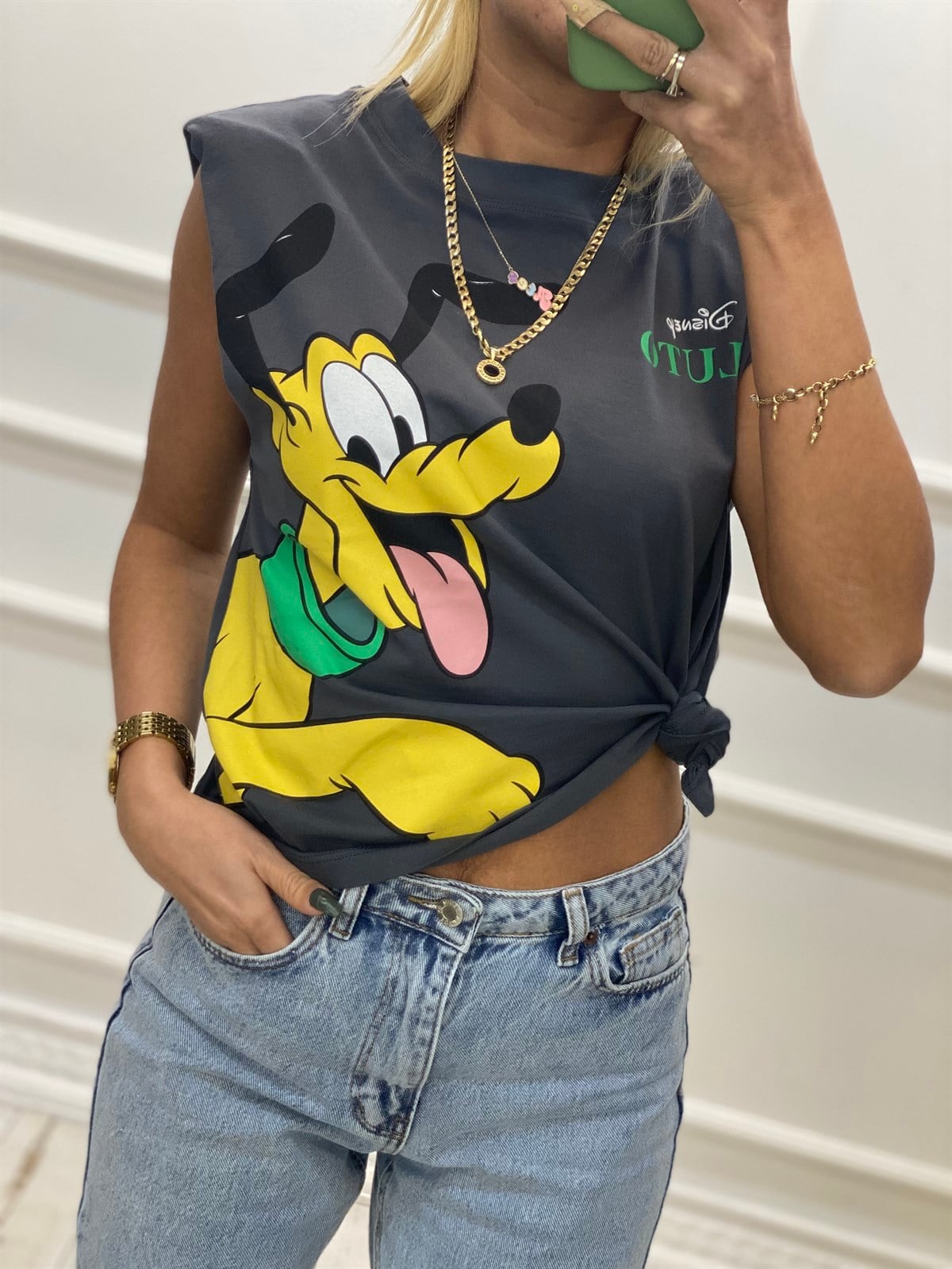 Köpek Baskılı Vatkalı TshirtTSHİRT