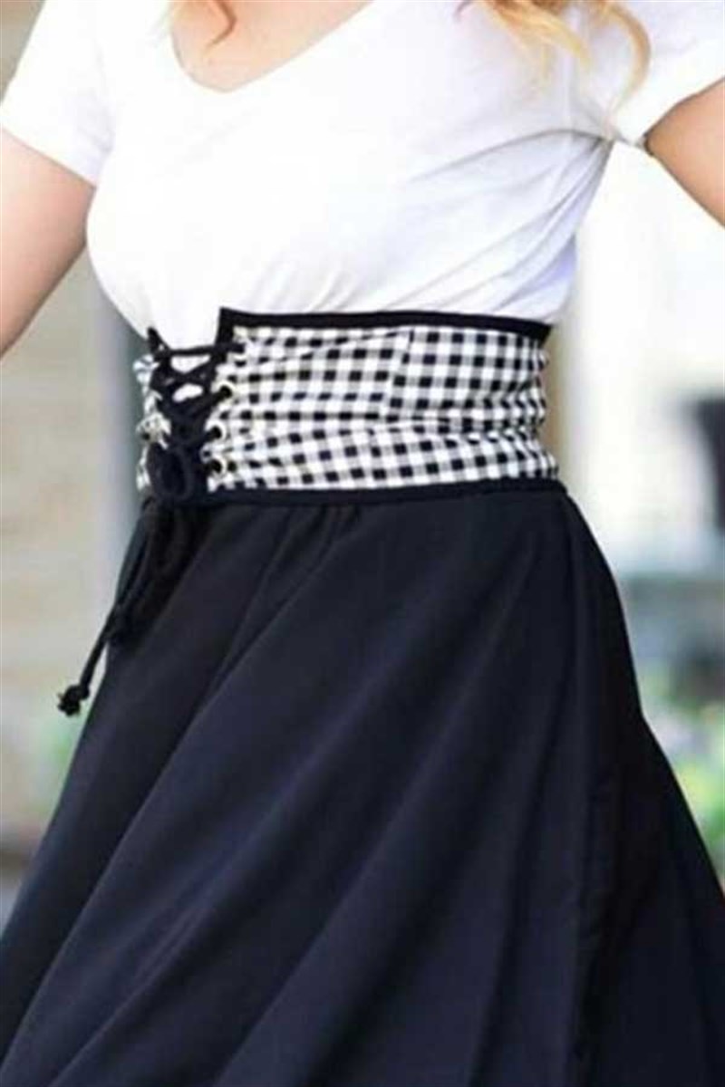 Korse Model Ekoseli Kemer