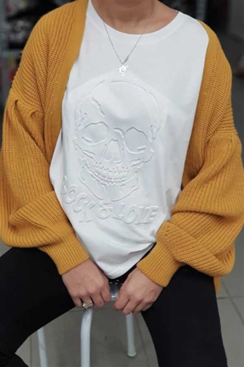 Kurukafa Kabartmalı Tshirt