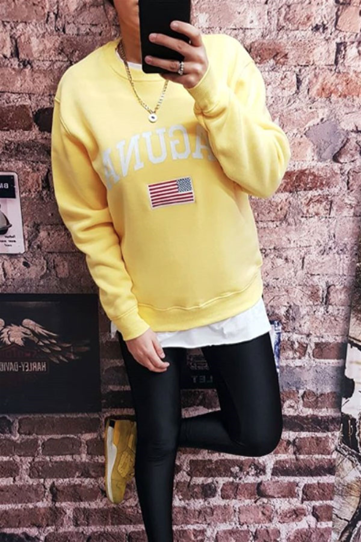 Laguna Sarı Sweatshirt