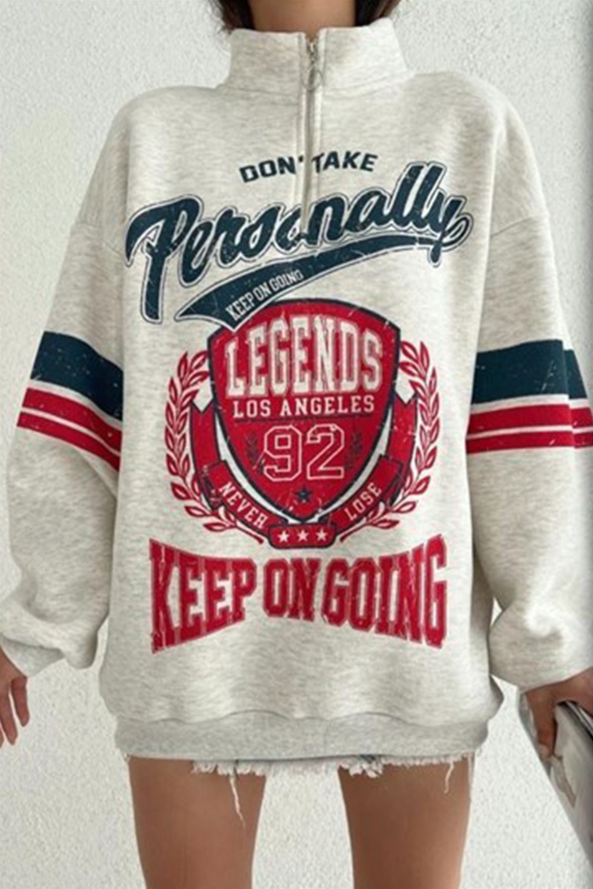 Legends Yarım Fermuarlı SweatshirtSWEATSHİRT