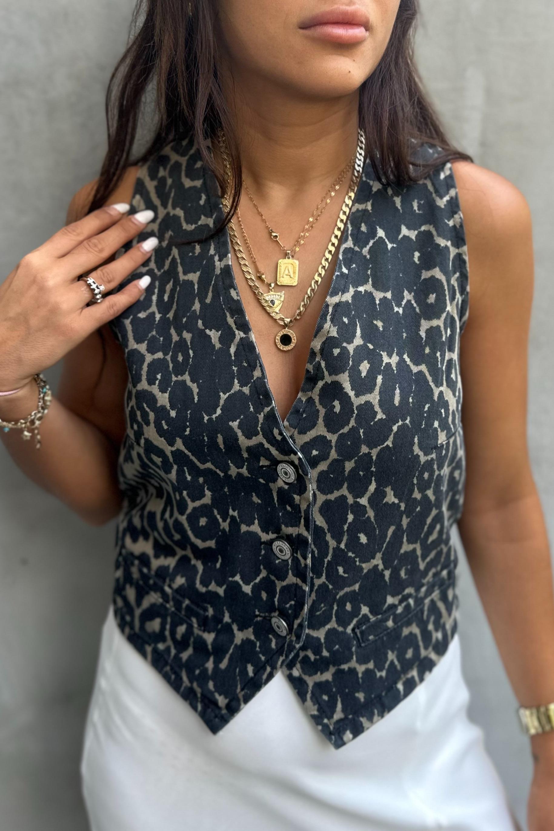 Leopar Gabardin YelekMONT/CEKET