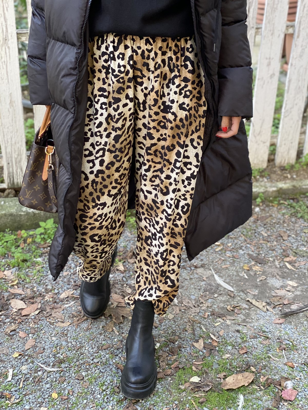 Leopar Şalvar Kesim PantolonPANTOLON