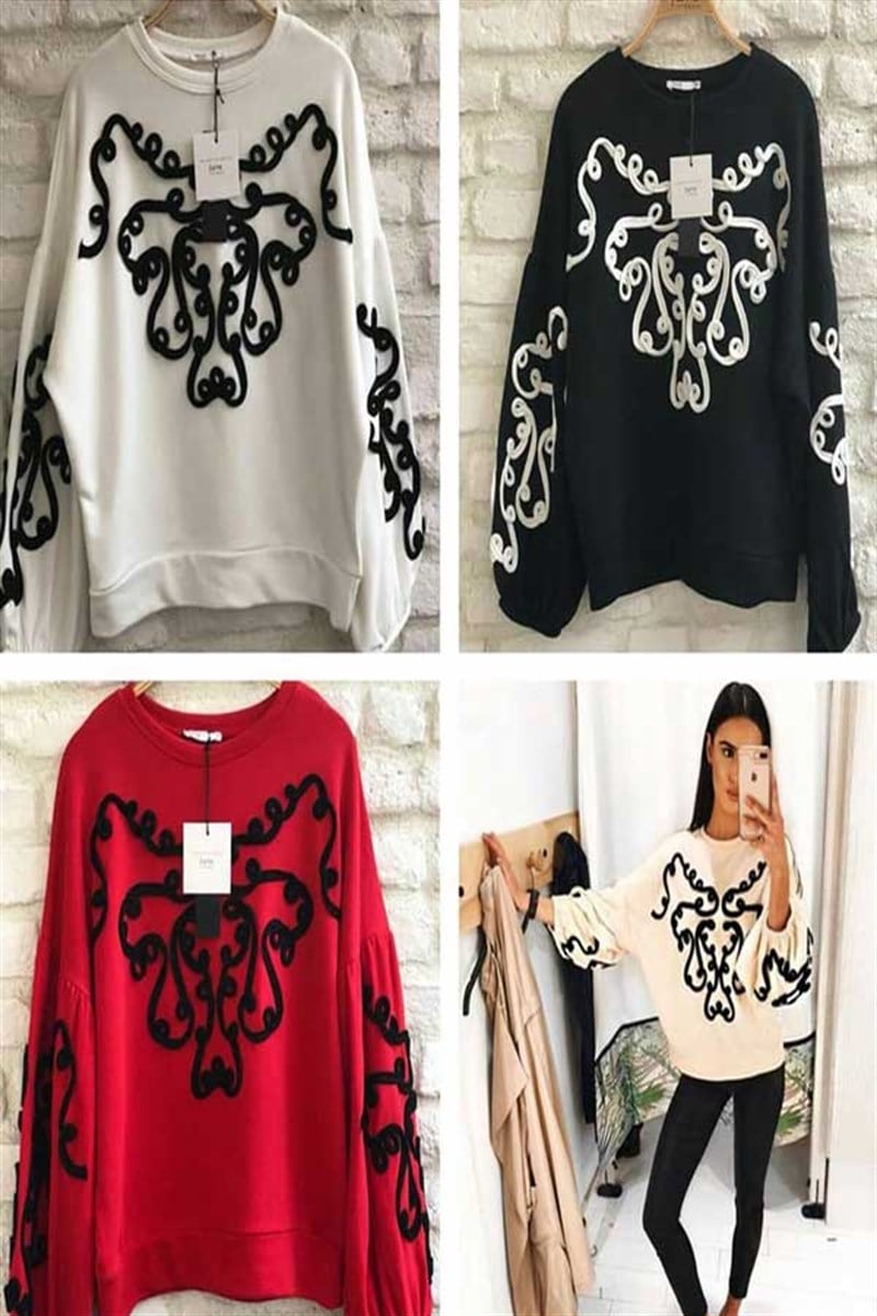 Nakış Detaylı Sweatshirt