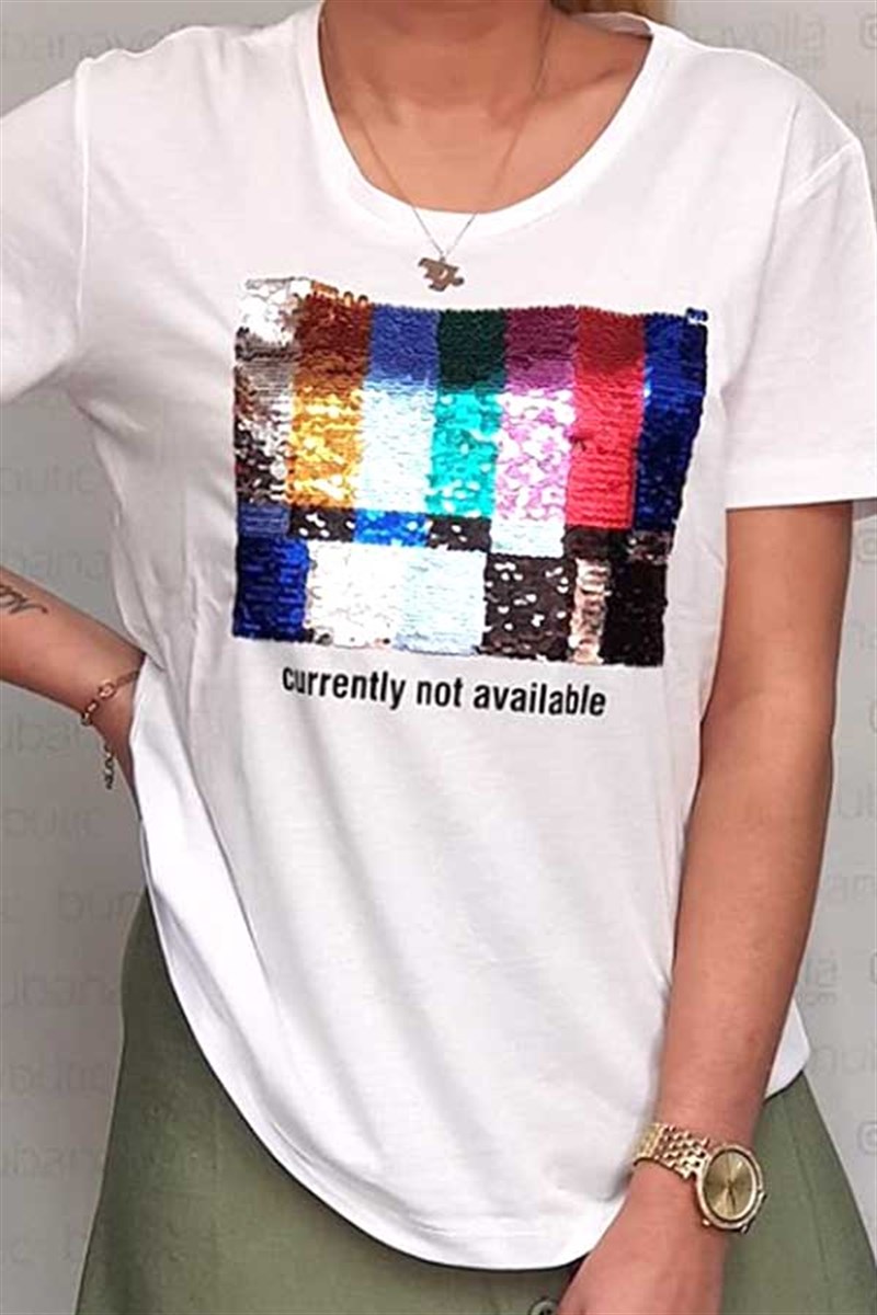 Not Avaliable Payetli Tshirt