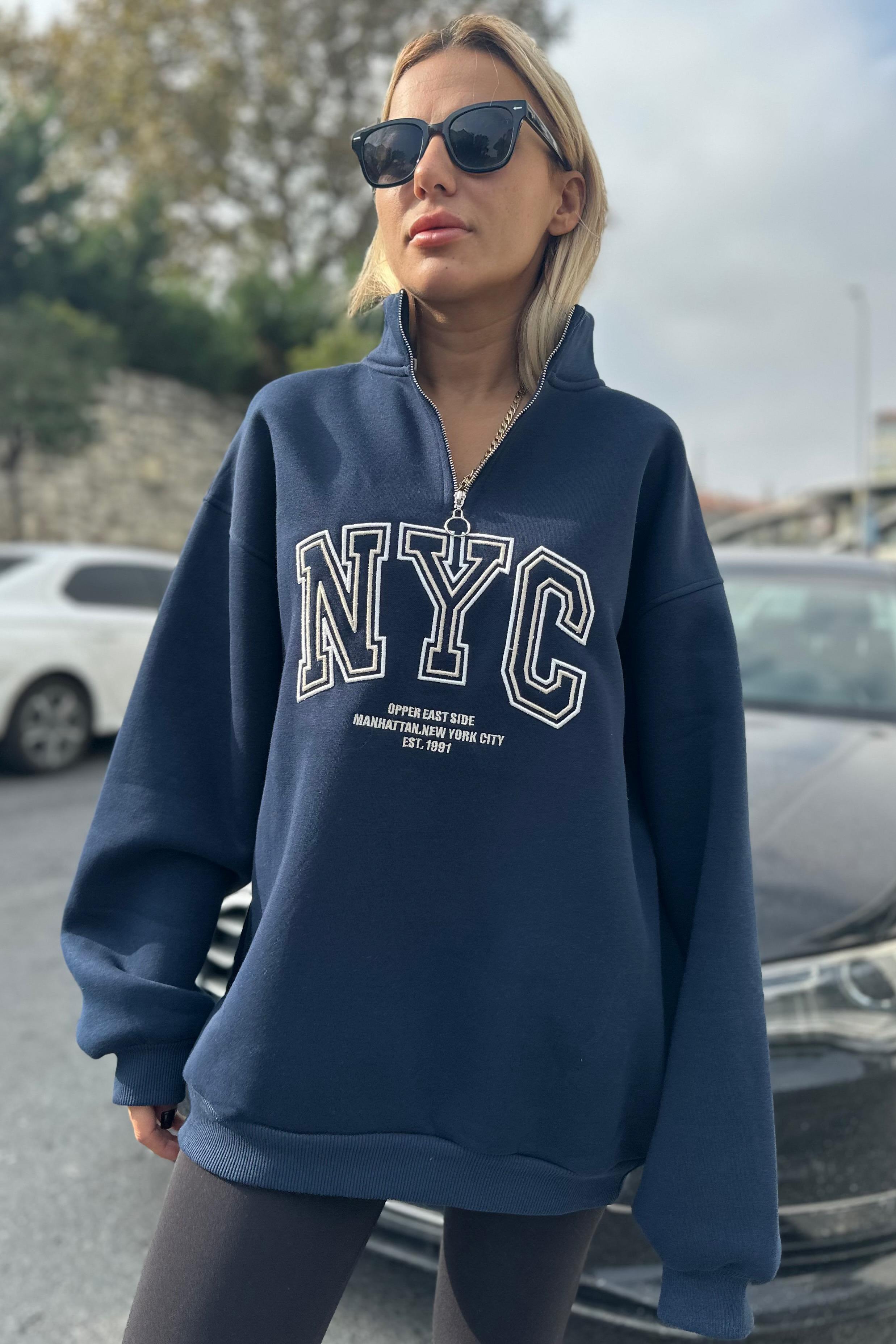 NYC Lacivert SweatshirtSWEATSHİRT