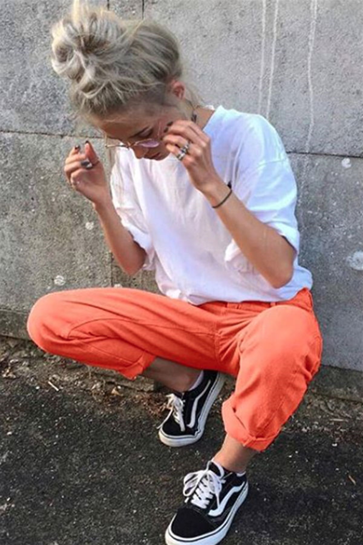 Orange Mom Jean