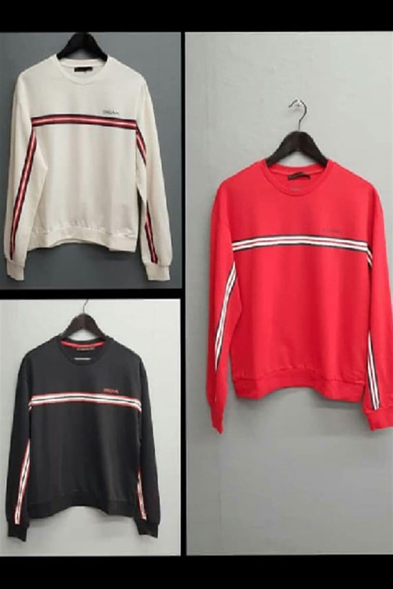 Original Şeritli Sweatshirt