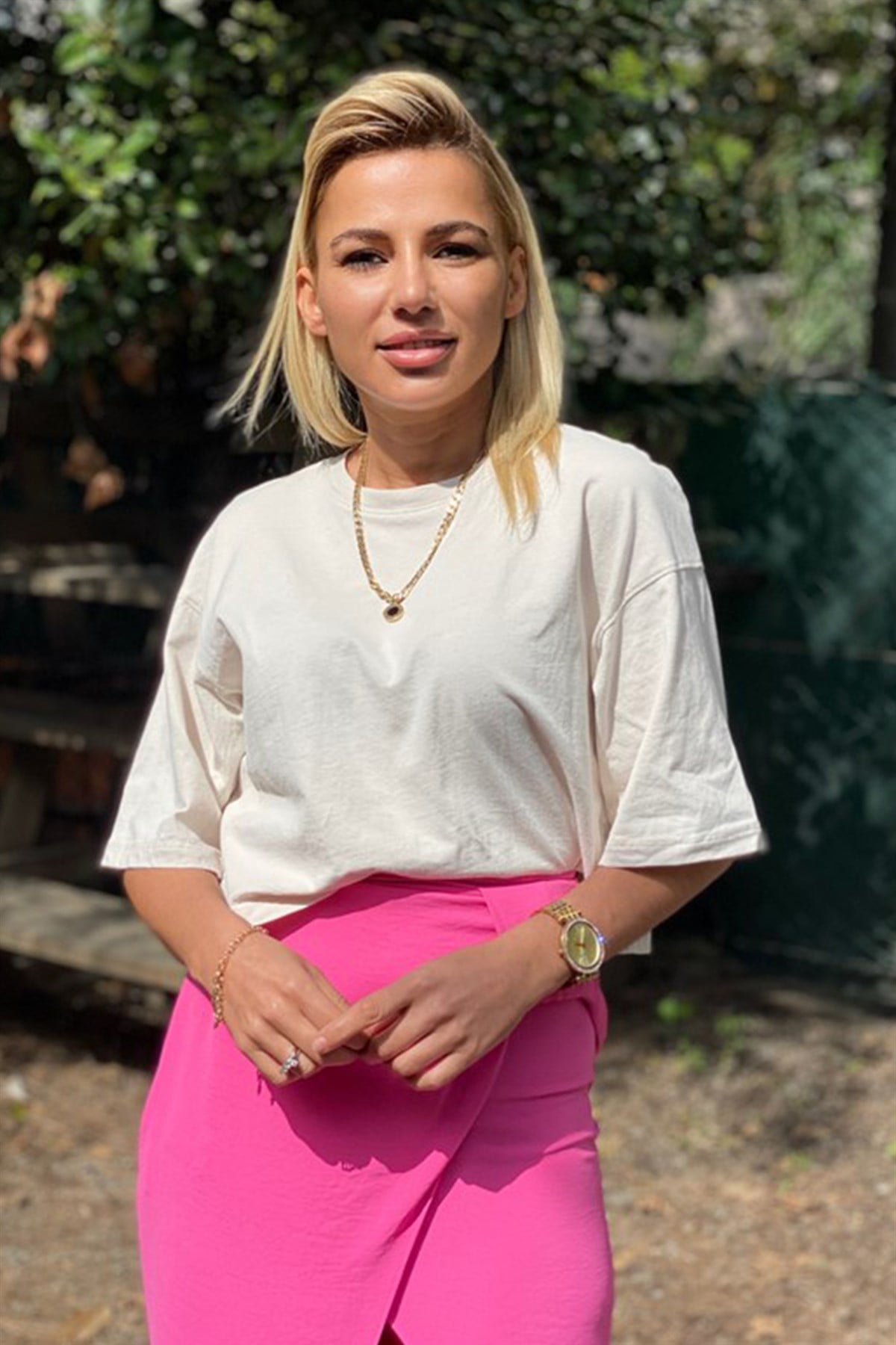 Orjinal Marka Bej Crop TshirtTSHİRT