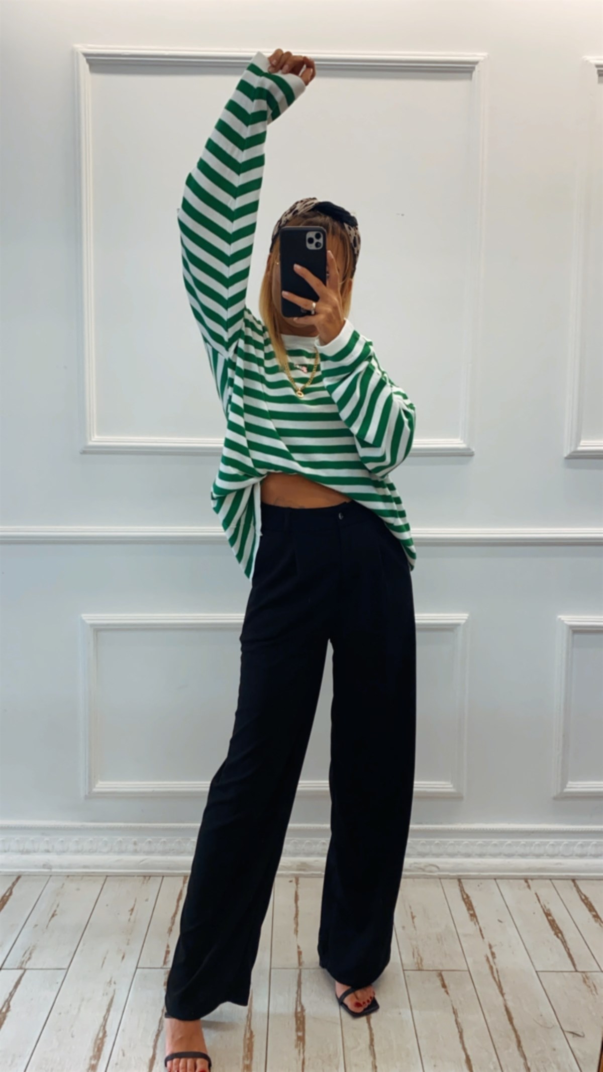 Pile Detaylı Palazzo Pantolon