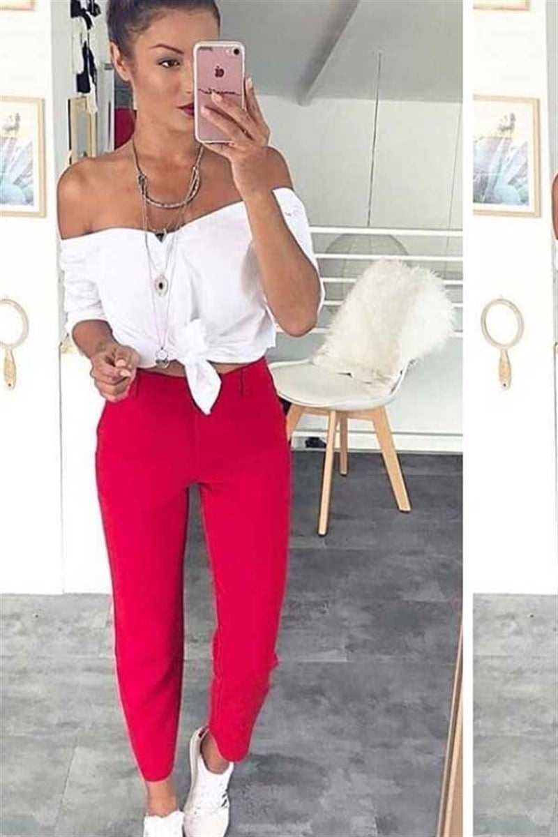 Poplin Bluz Atlas Pantalon Takım