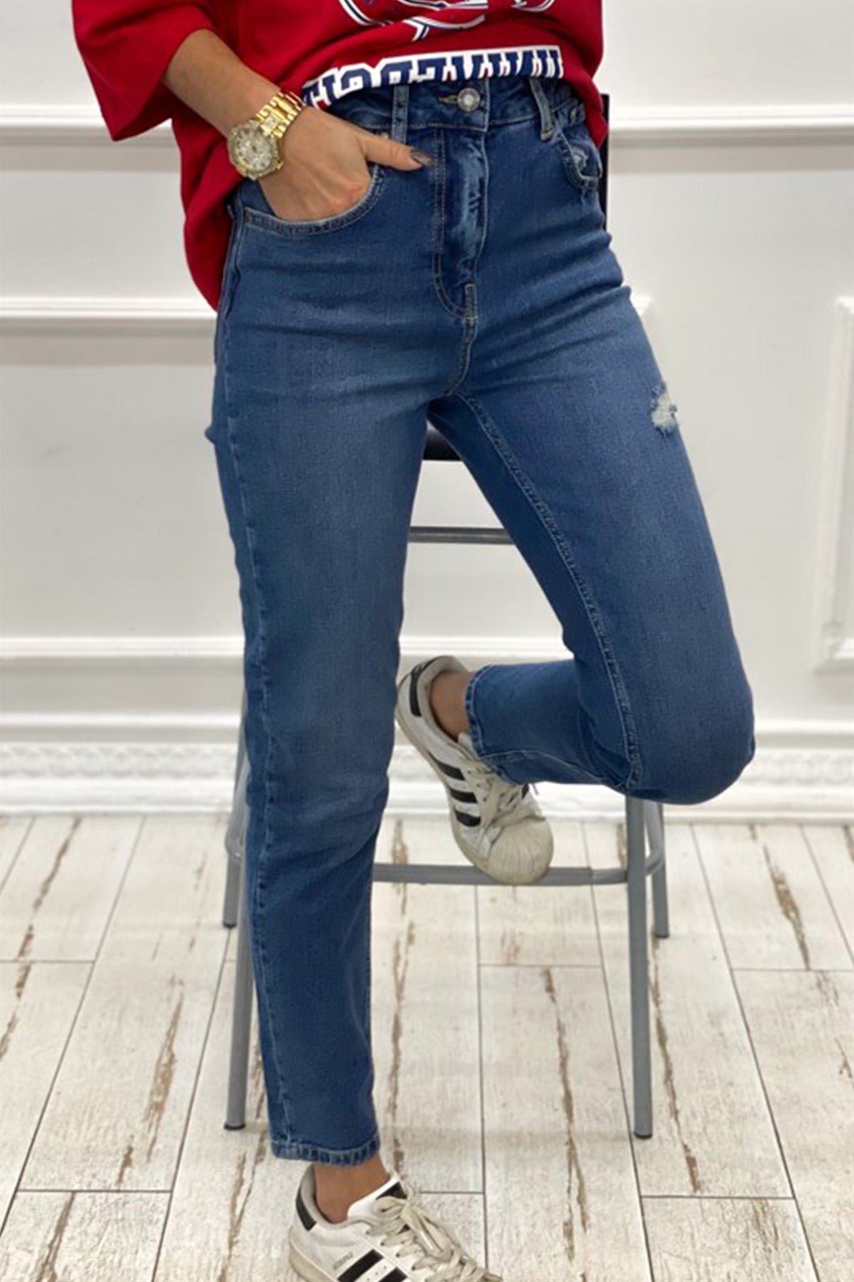 Relax Kalıp Likralı Mavi JeanJEAN
