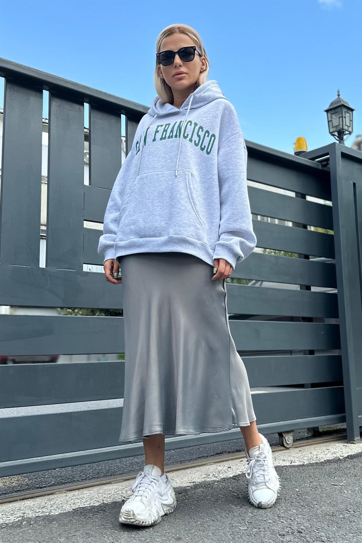 San Francisco Gri SweatshirtÜST GİYİM