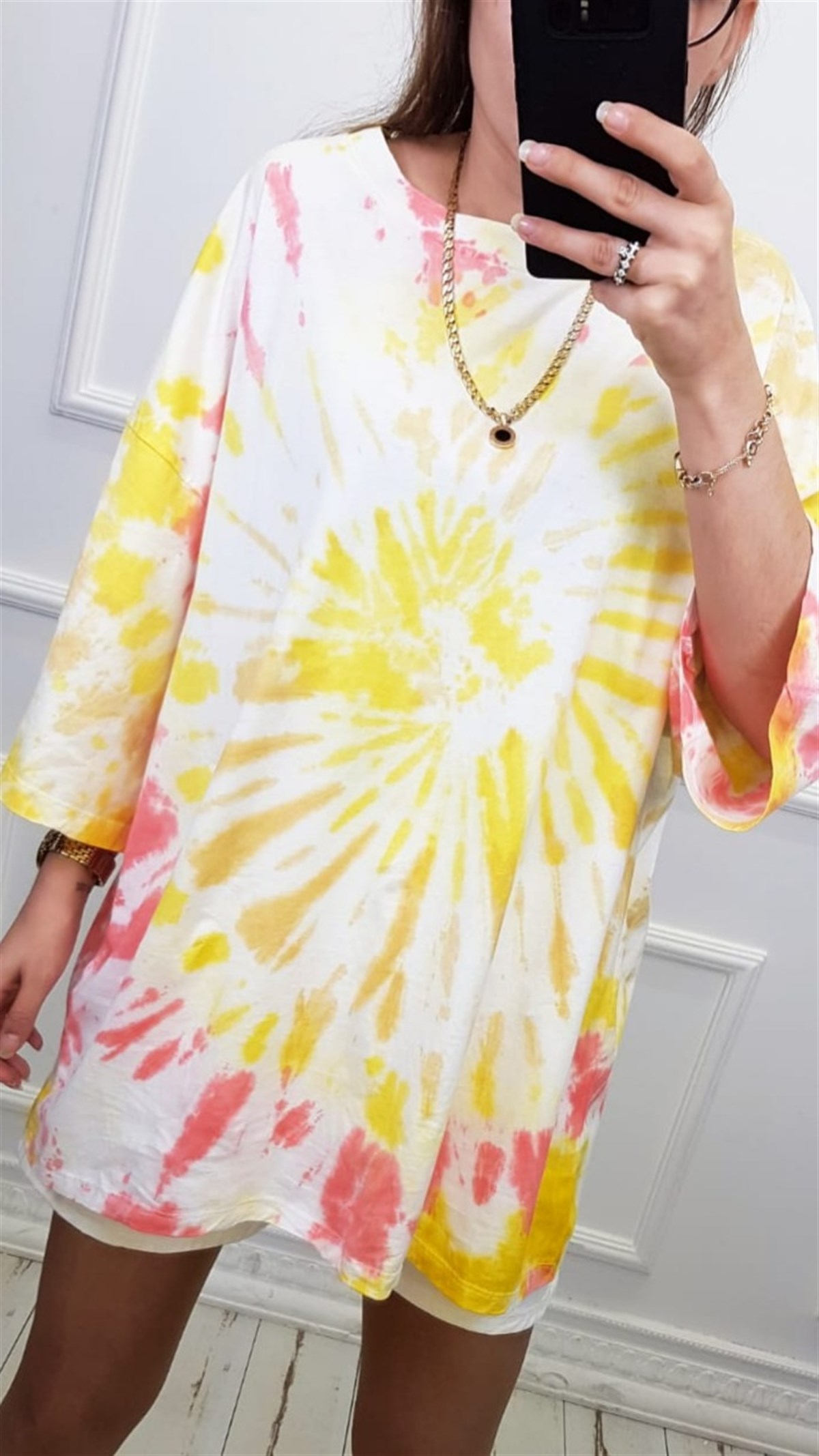 Sarı Batik Tunik Tshirt