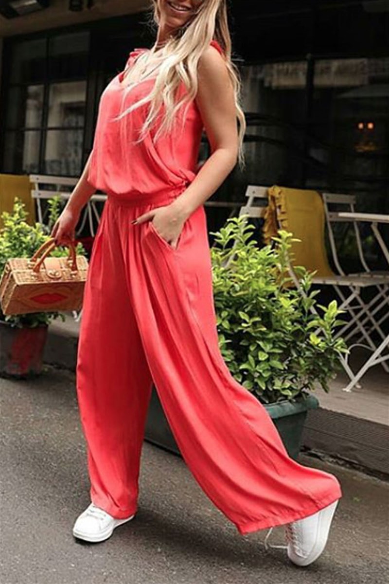 Saten Bluz Pantalon Takım