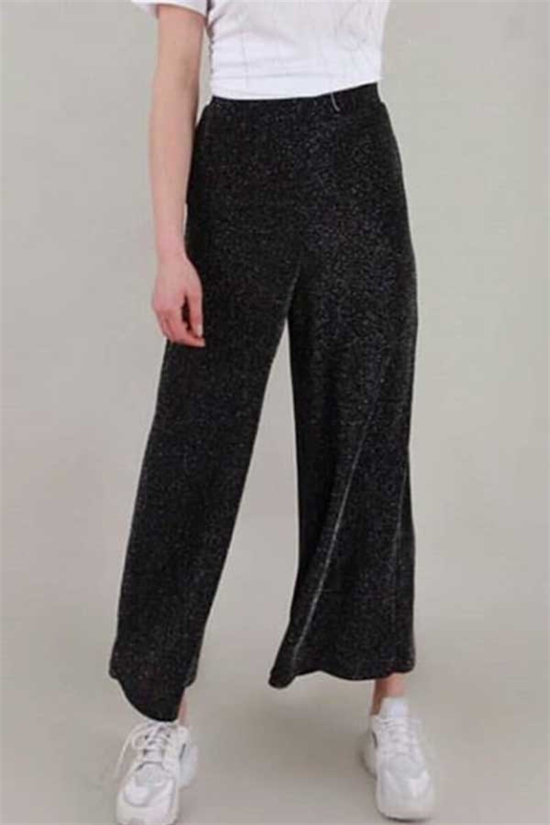 Simli Salaş Midi Pantalon