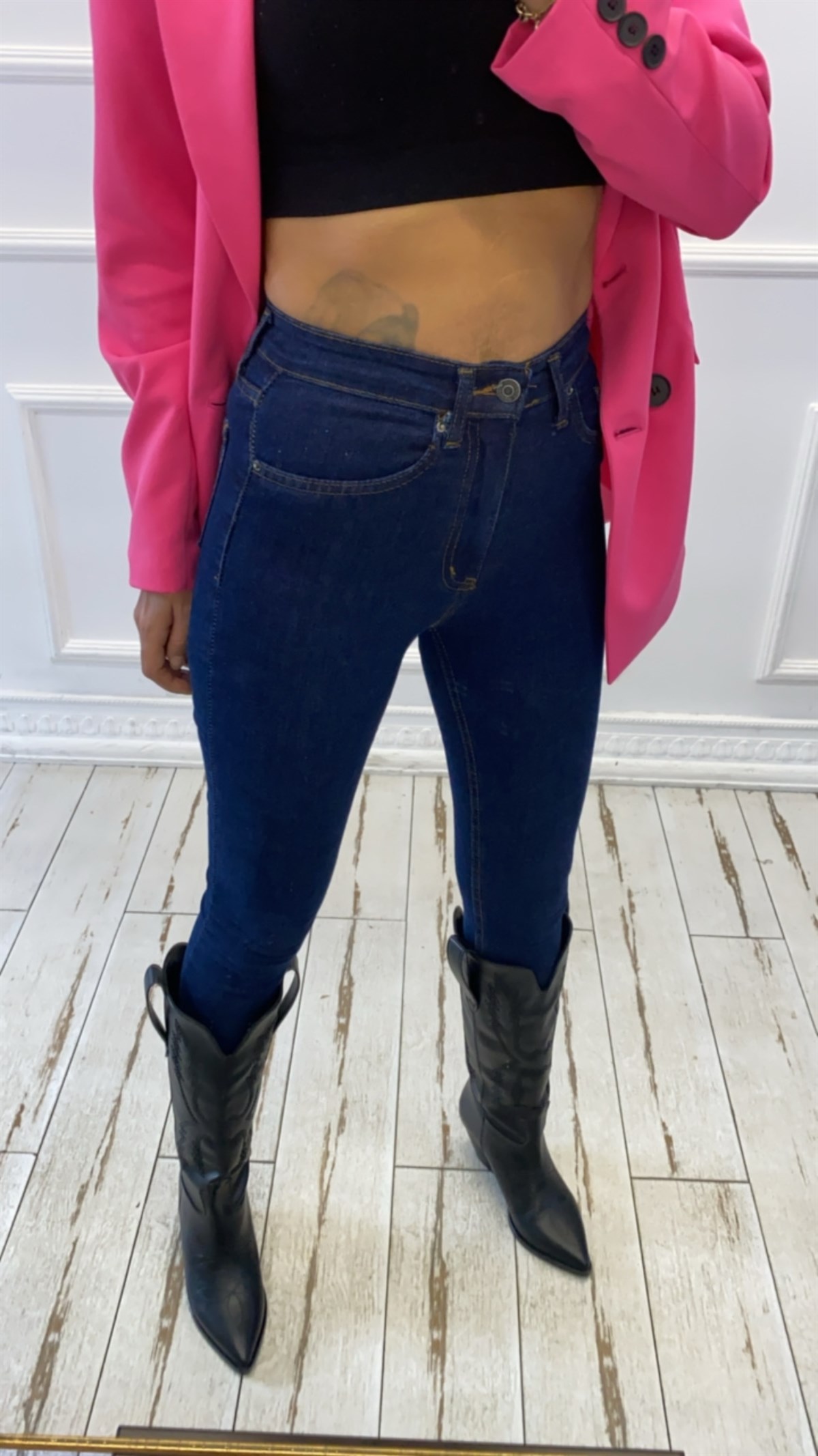 Su Yıkamalı Lacivert Skinny JeanJEAN