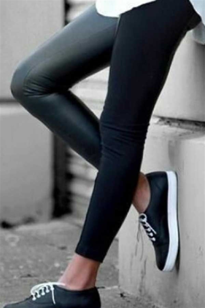 Super Kalıp Deri Tayt