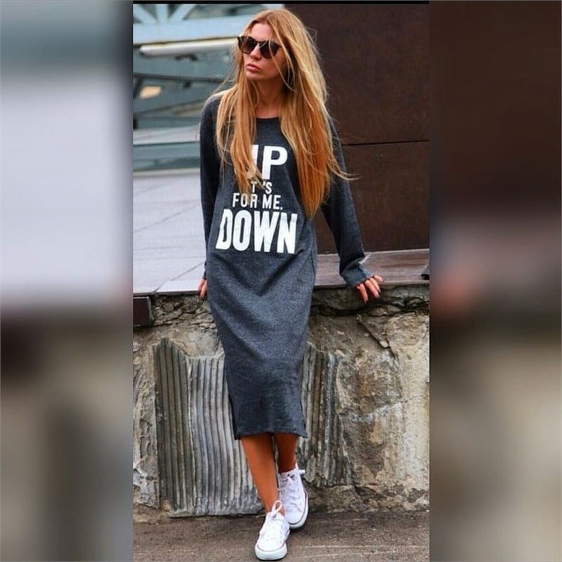 Sweat Midi Elbise