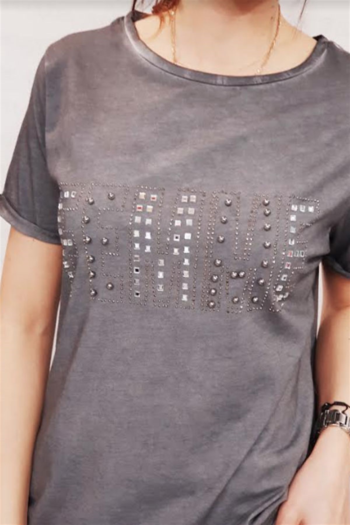 Taşlı Femme Tshirt