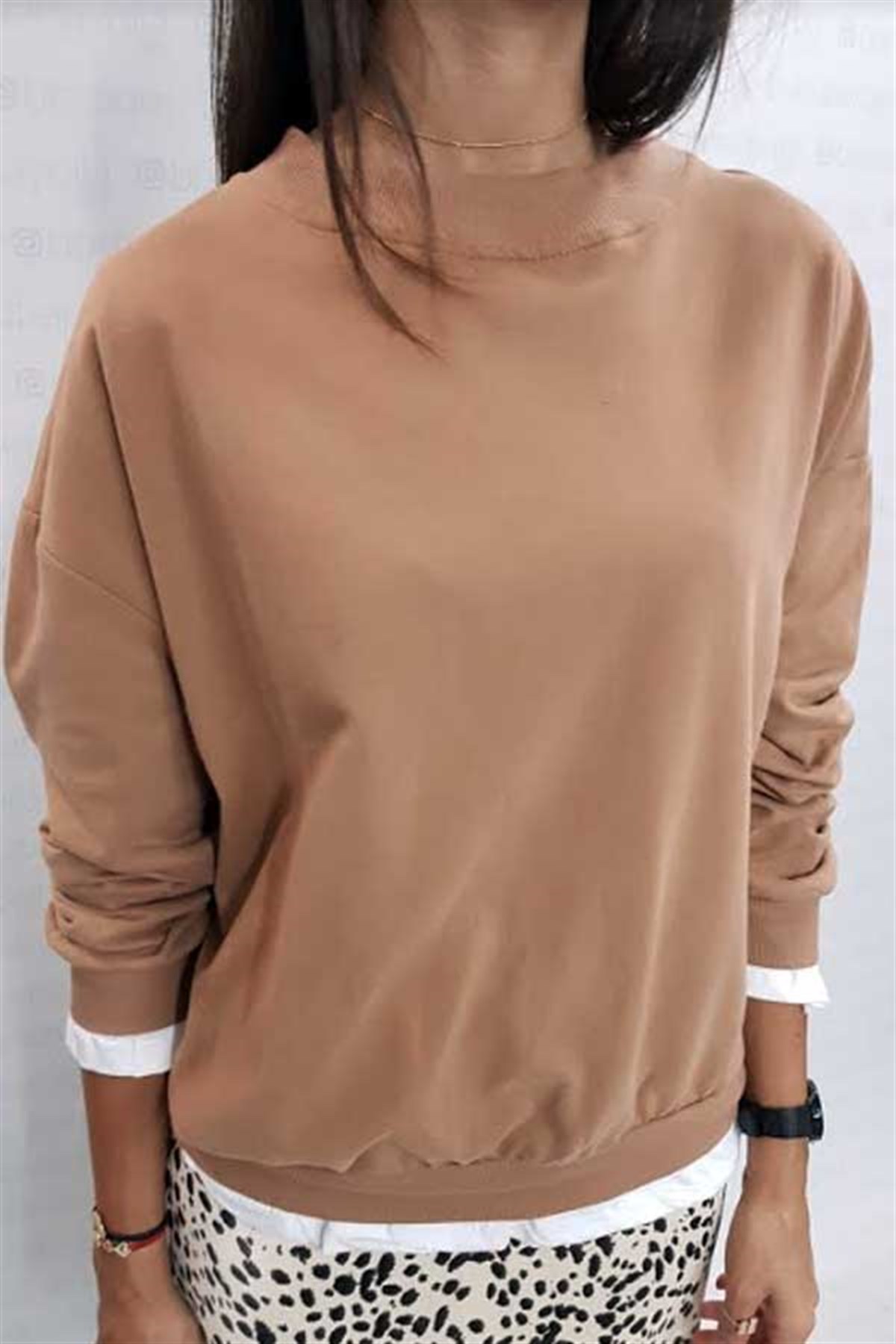 Tshirt Parçalı Sweat