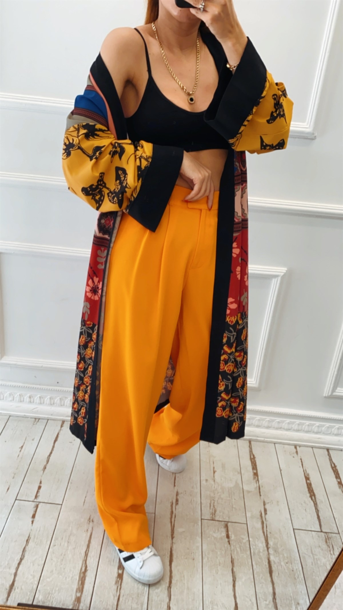 Turuncu Palazzo Pantolon 