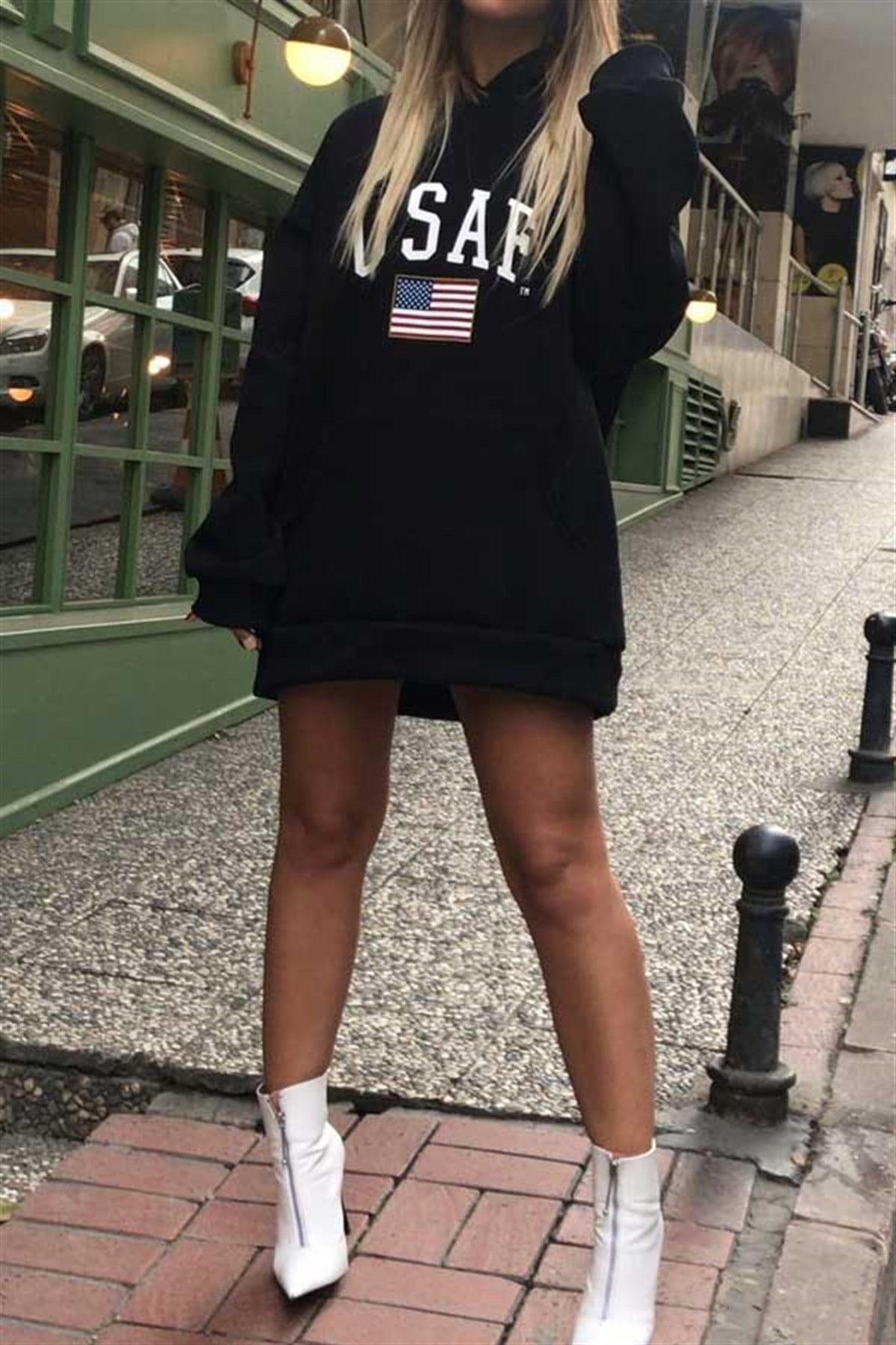 USAF Siyah Sweatshirt