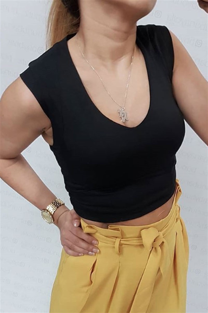 V Yaka Crop Bluz