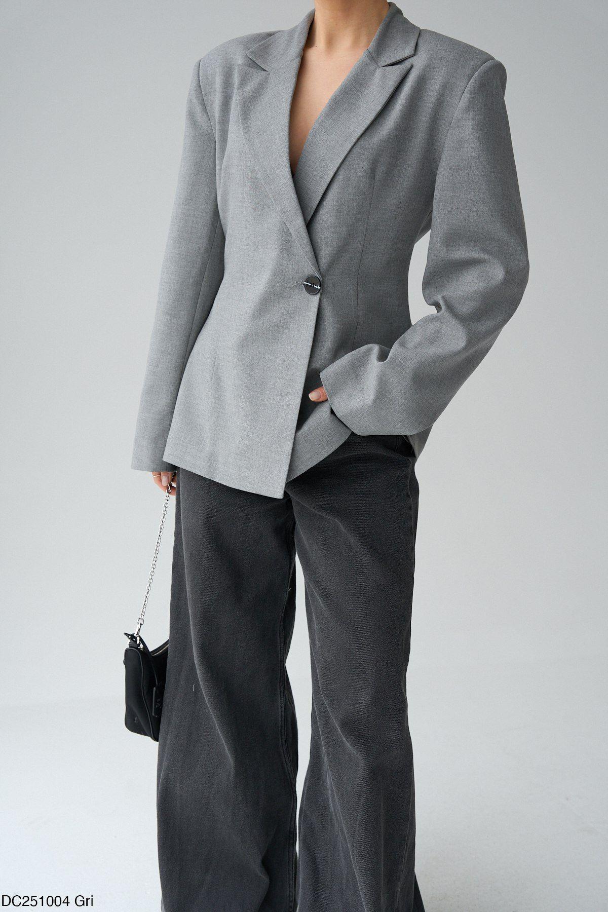 Vatkalı Gri CeketMONT/CEKET