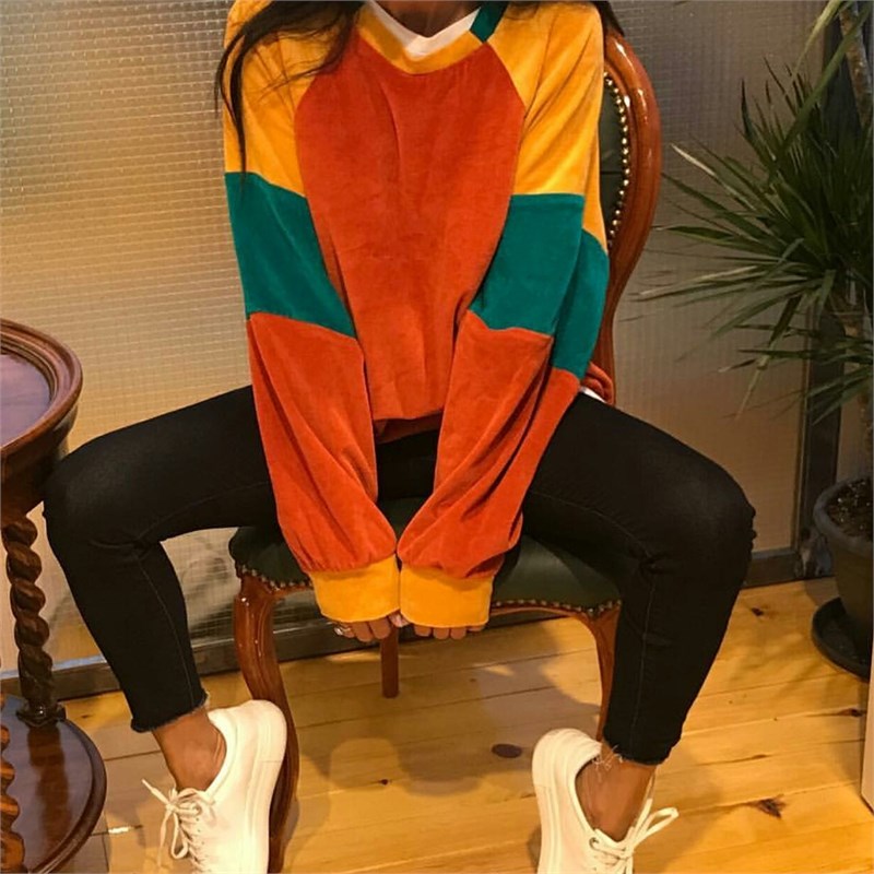 Vintage Kadife Sweat