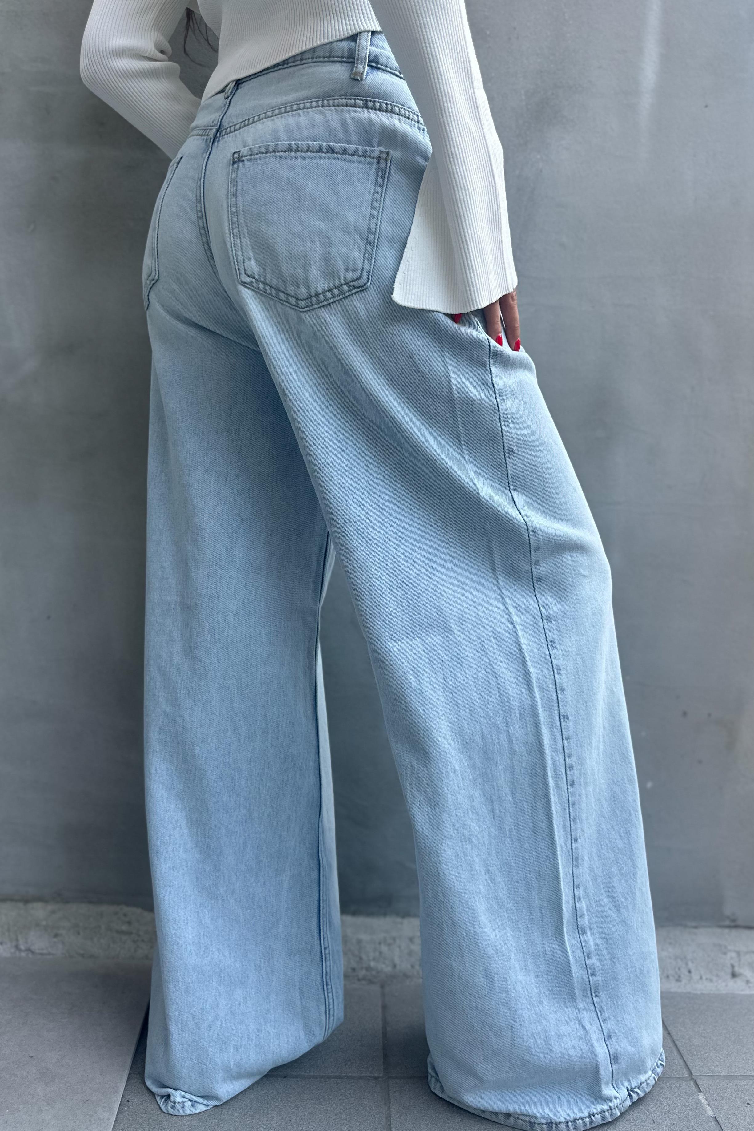 Wide Leg Buz Mavi JeanJEAN