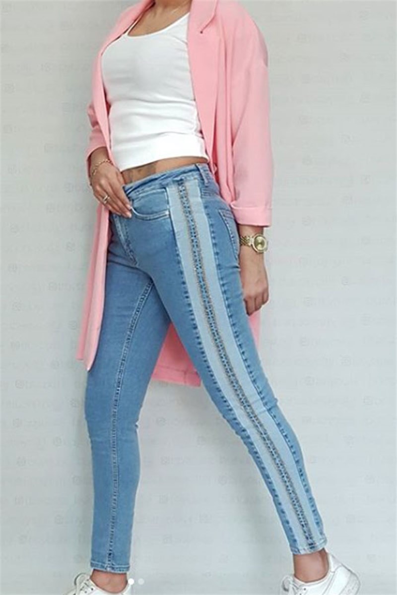 Yanları Ters Dikişli Skinny Jean