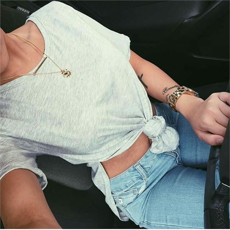 Yanları Yırtmaçlı Tunik Tshirt