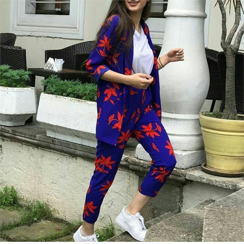 Yapraklı Atlas Kumaş Takım
