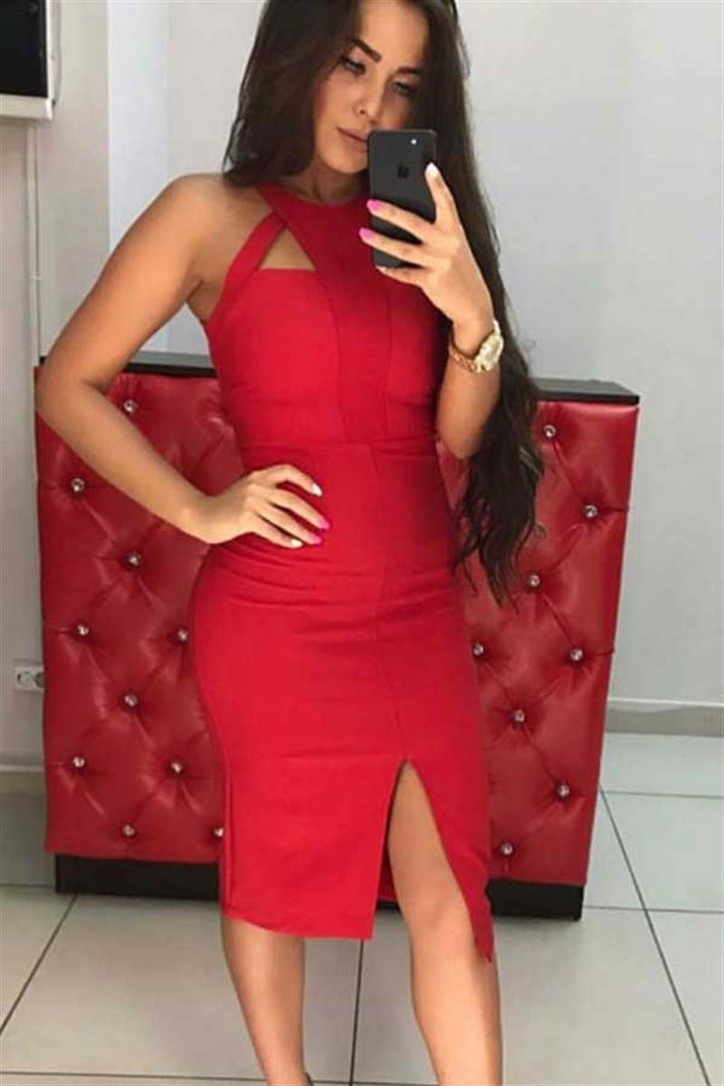 Yırmaçlı Kalem Elbise