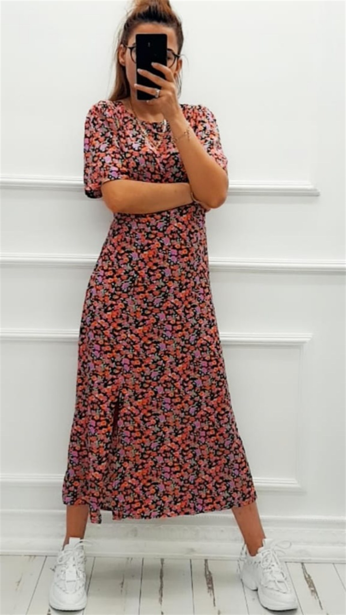 Yırtmaç Detay Çıtır Elbise