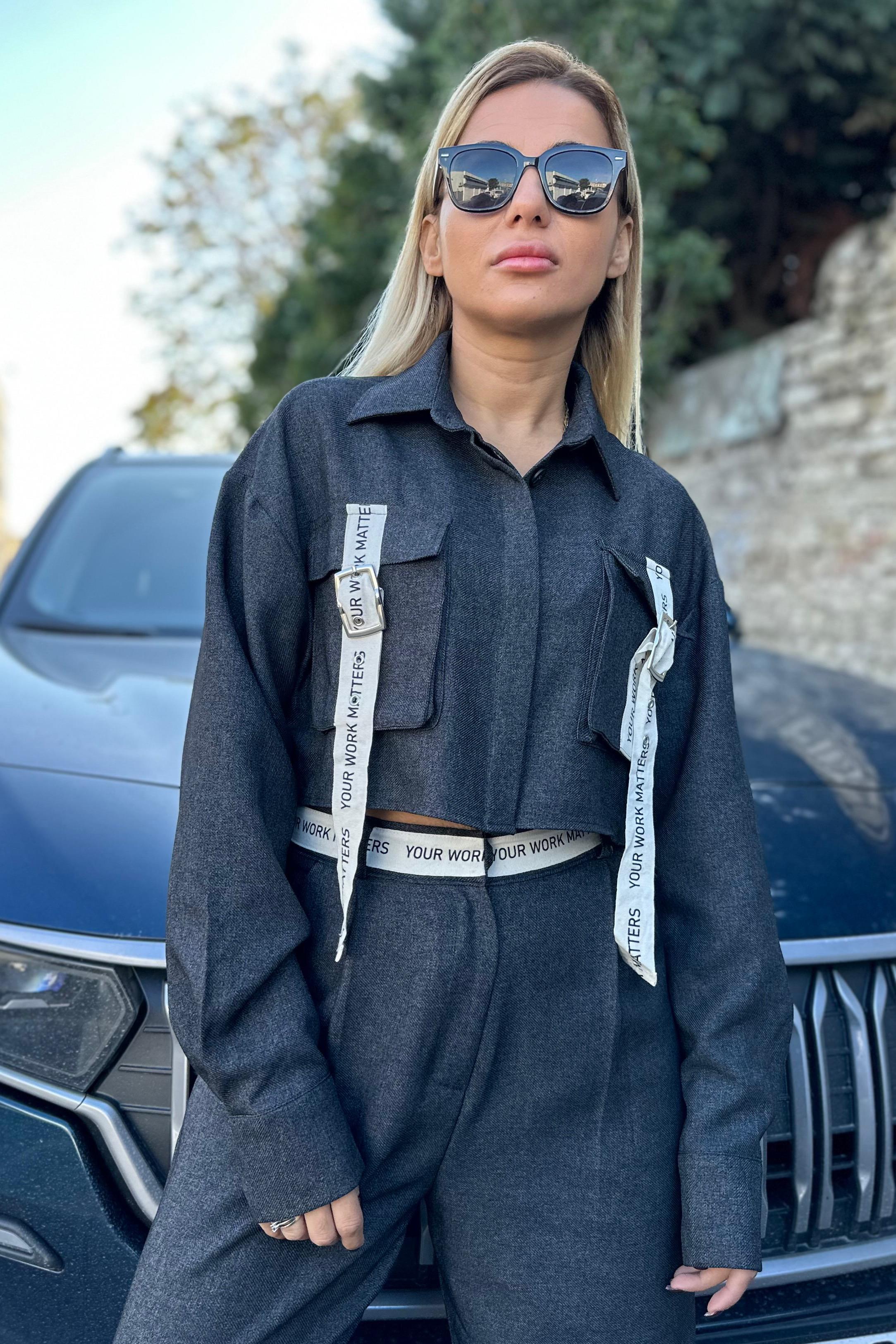 Your Work Matter Crop Gömlek GÖMLEK