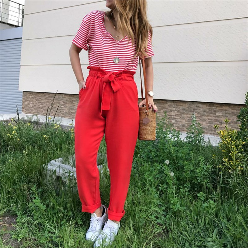 Yüksek Bel Havuç Pantalon