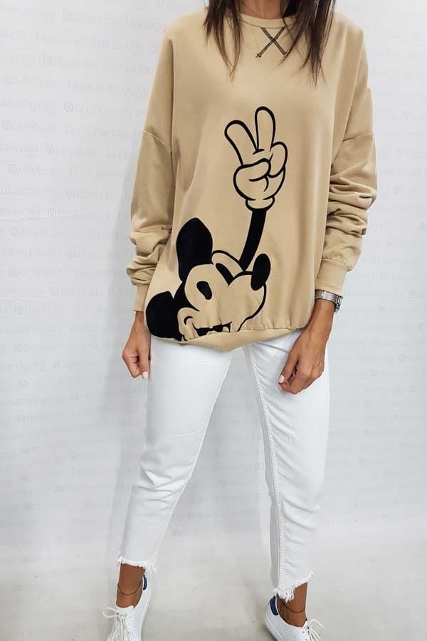 Mickey Peace Sweatshirt