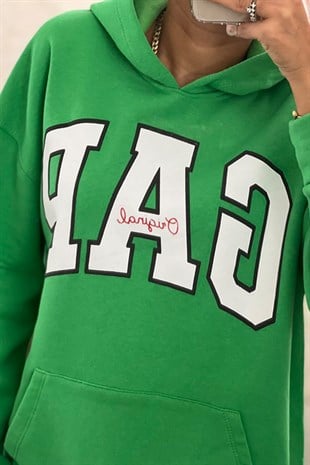 Logolu Yeşil SweatshirtSWEATSHİRT
