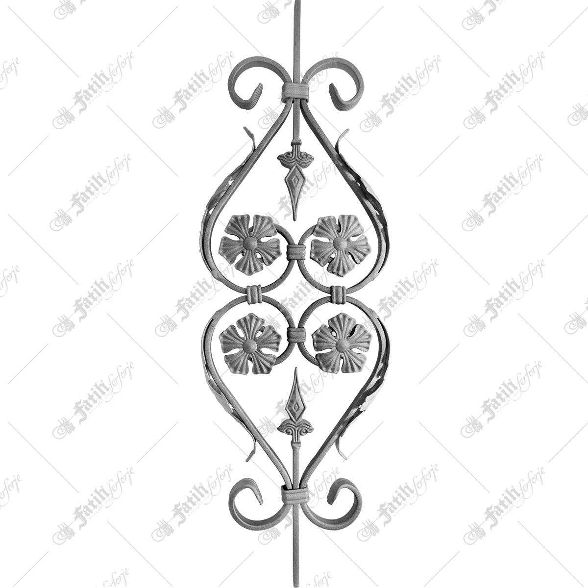 12442-j | LAMA MOTIFLI DEMIRLER | Fatih Ferforje