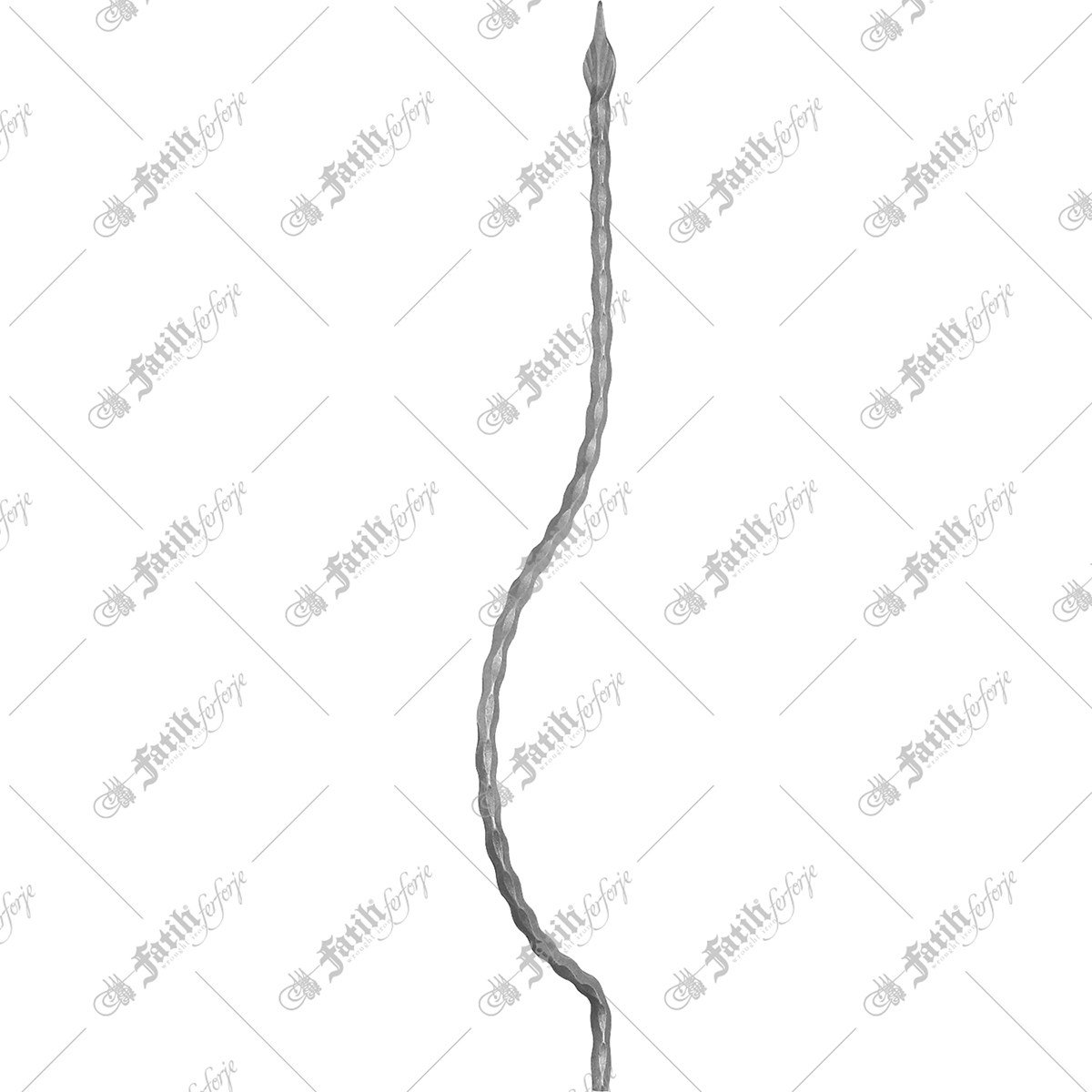 12843-g | BOWED BALUSTERS WITH SPEAR | Fatih Ferforje