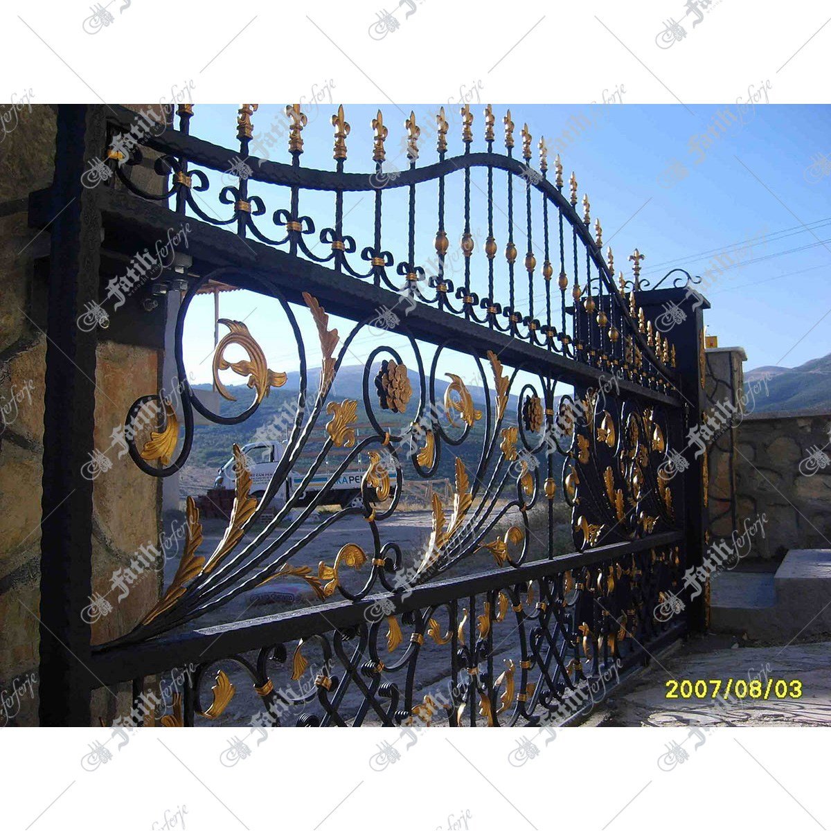 1355 KODLU FERFORJE KAPI | FERFORJE KAPILAR | Fatih Ferforje