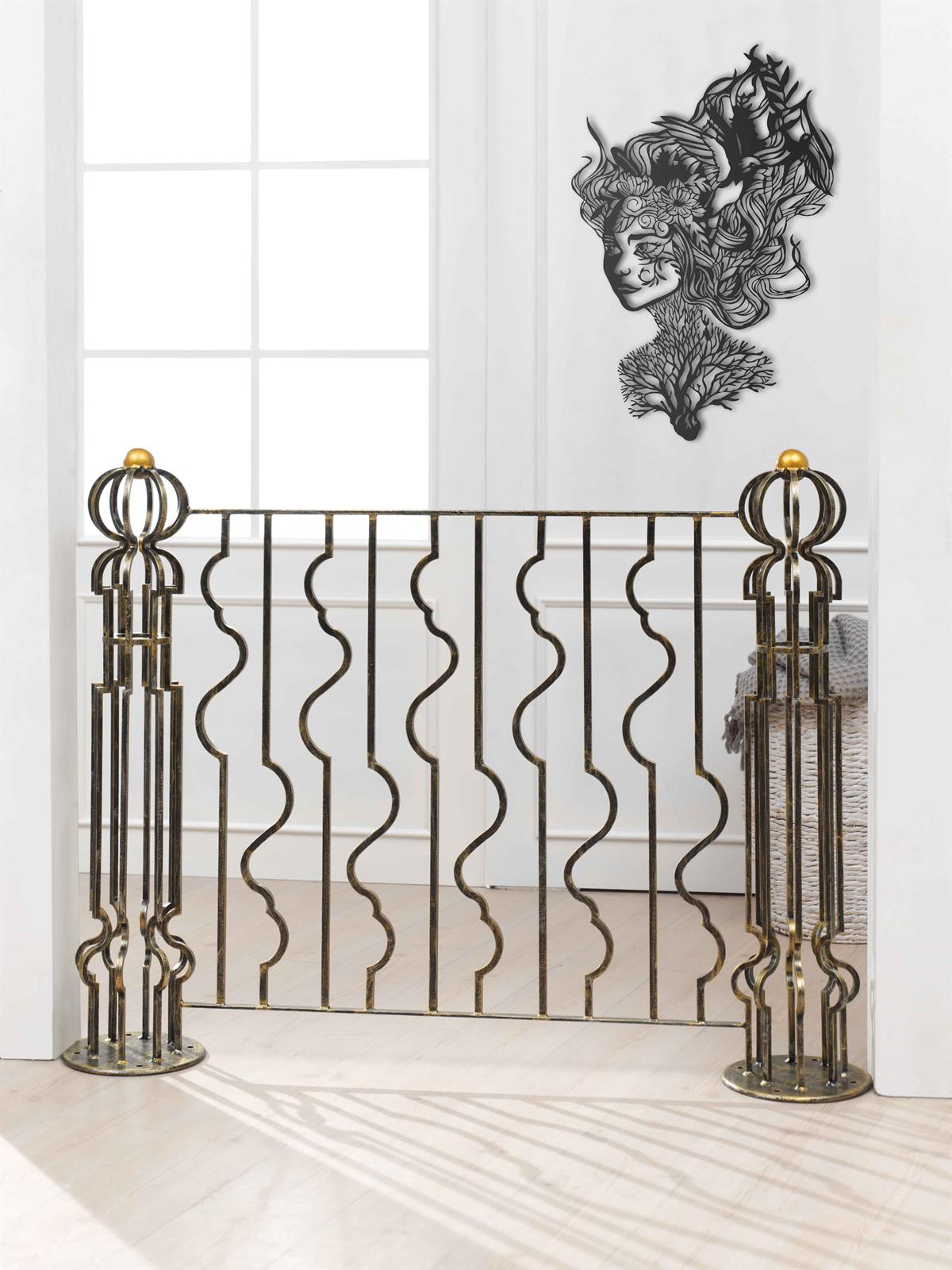 2459 KODLU FERFORJE KORKULUK | WROUGHT IRON RAILING | Fatih Ferforje