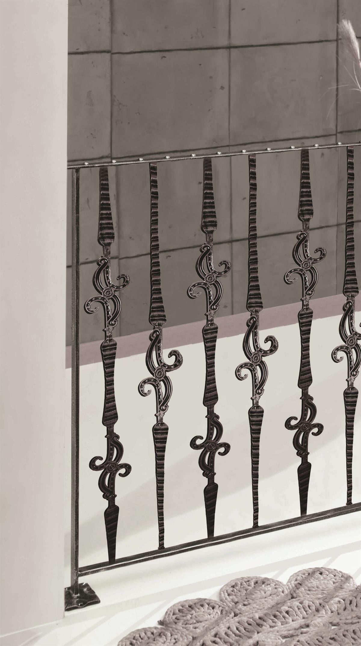 2462 KODLU FERFORJE KORKULUK | WROUGHT IRON RAILING | Fatih Ferforje