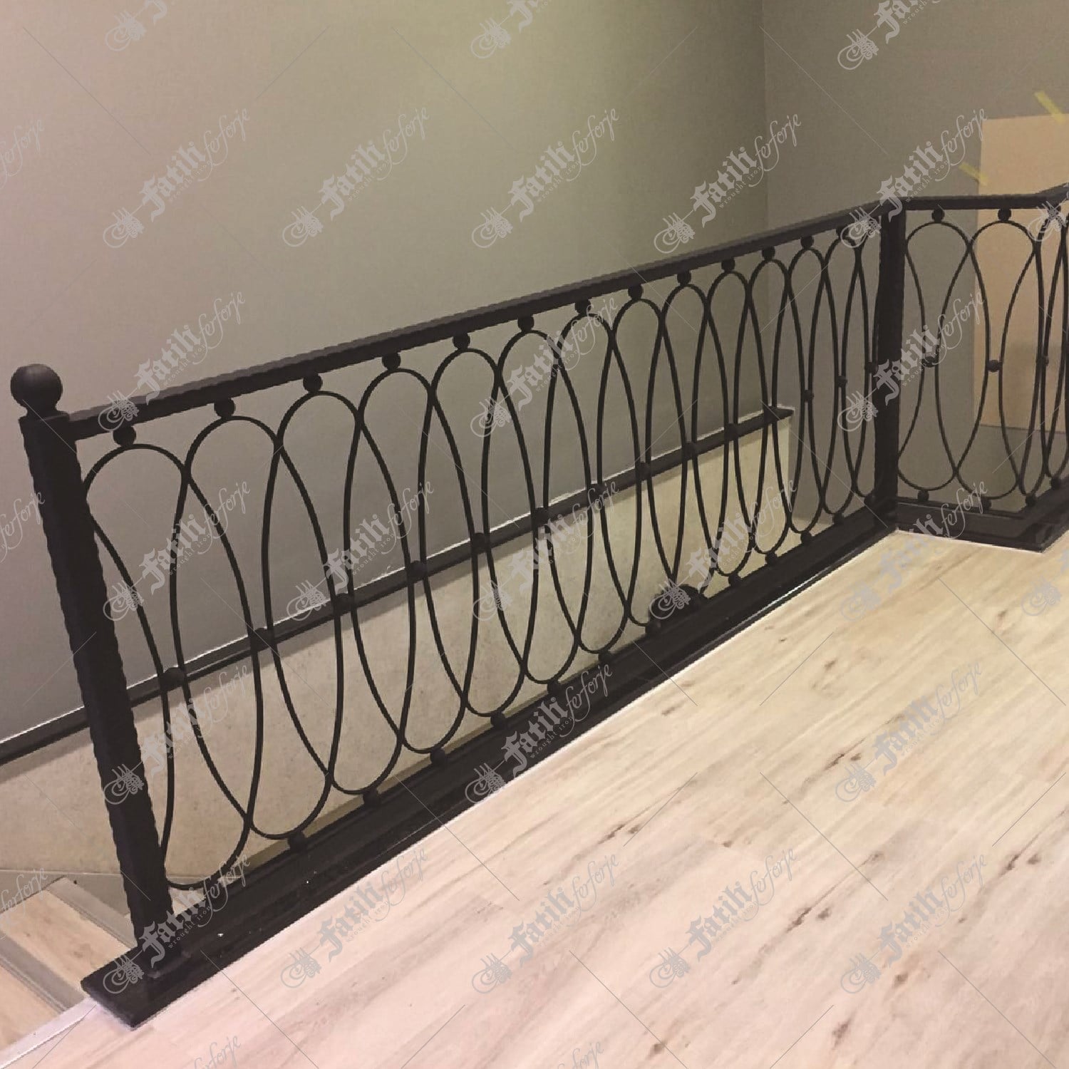 2477 KODLU FERFORJE KORKULUK | WROUGHT IRON RAILING | Fatih Ferforje