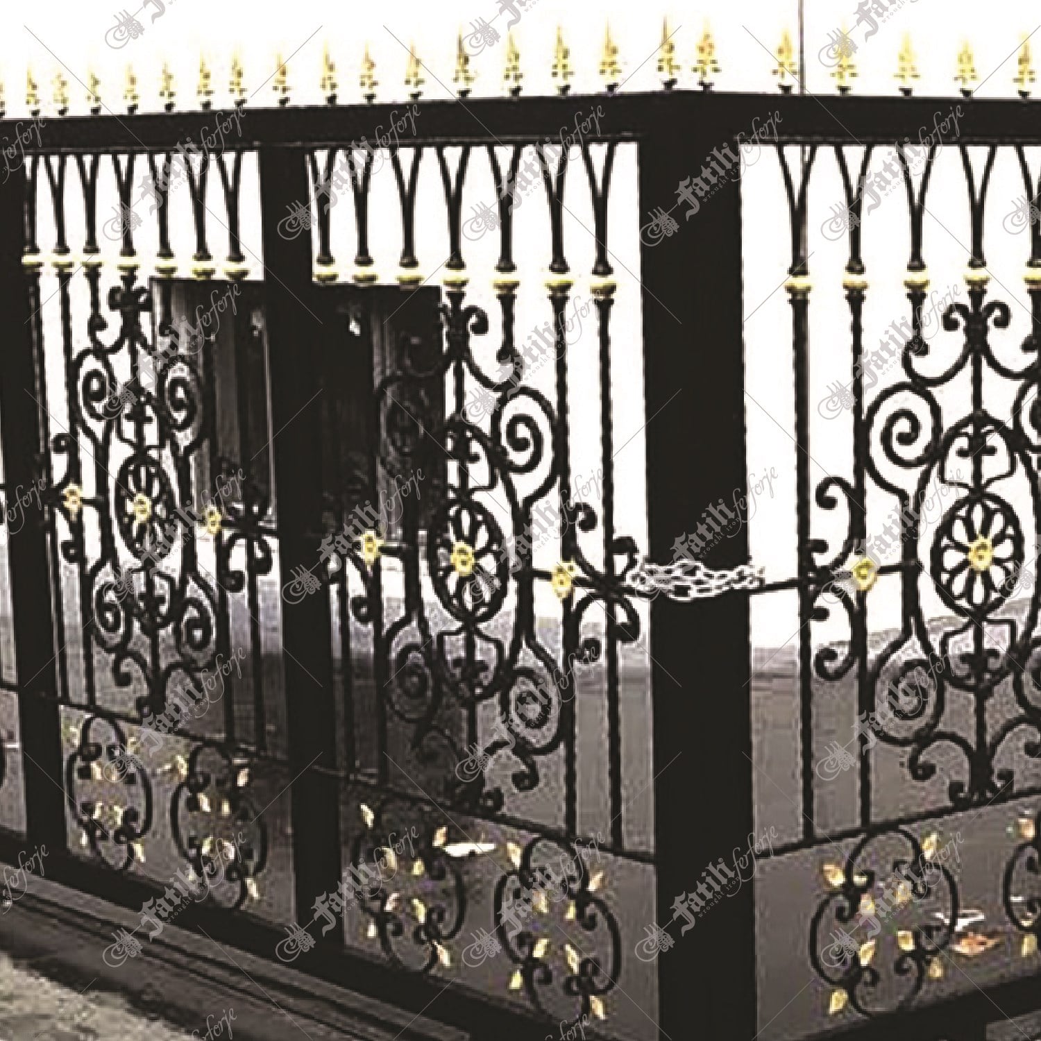 2479 KODLU FERFORJE KORKULUK | WROUGHT IRON RAILING | Fatih Ferforje