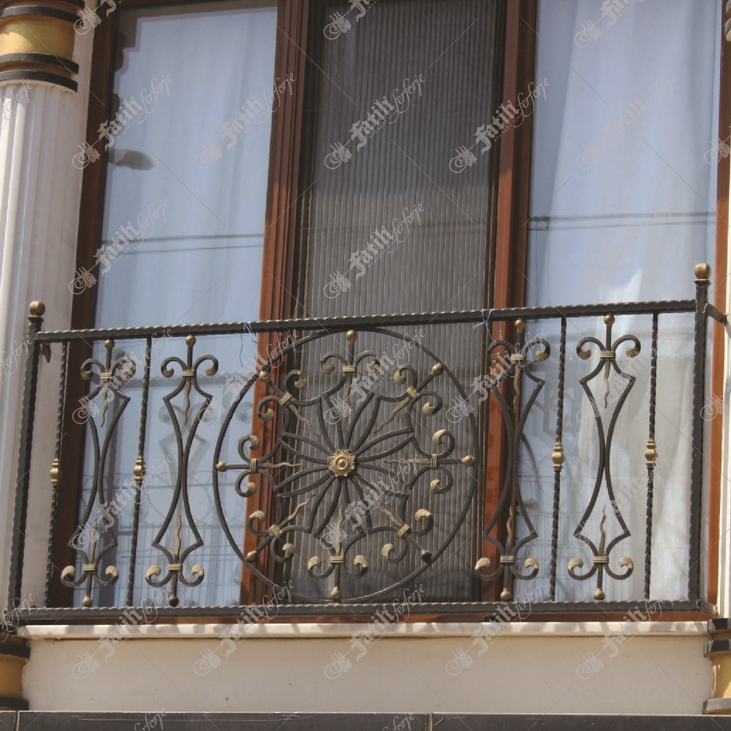 2480 KODLU FERFORJE KORKULUK | WROUGHT IRON RAILING | Fatih Ferforje