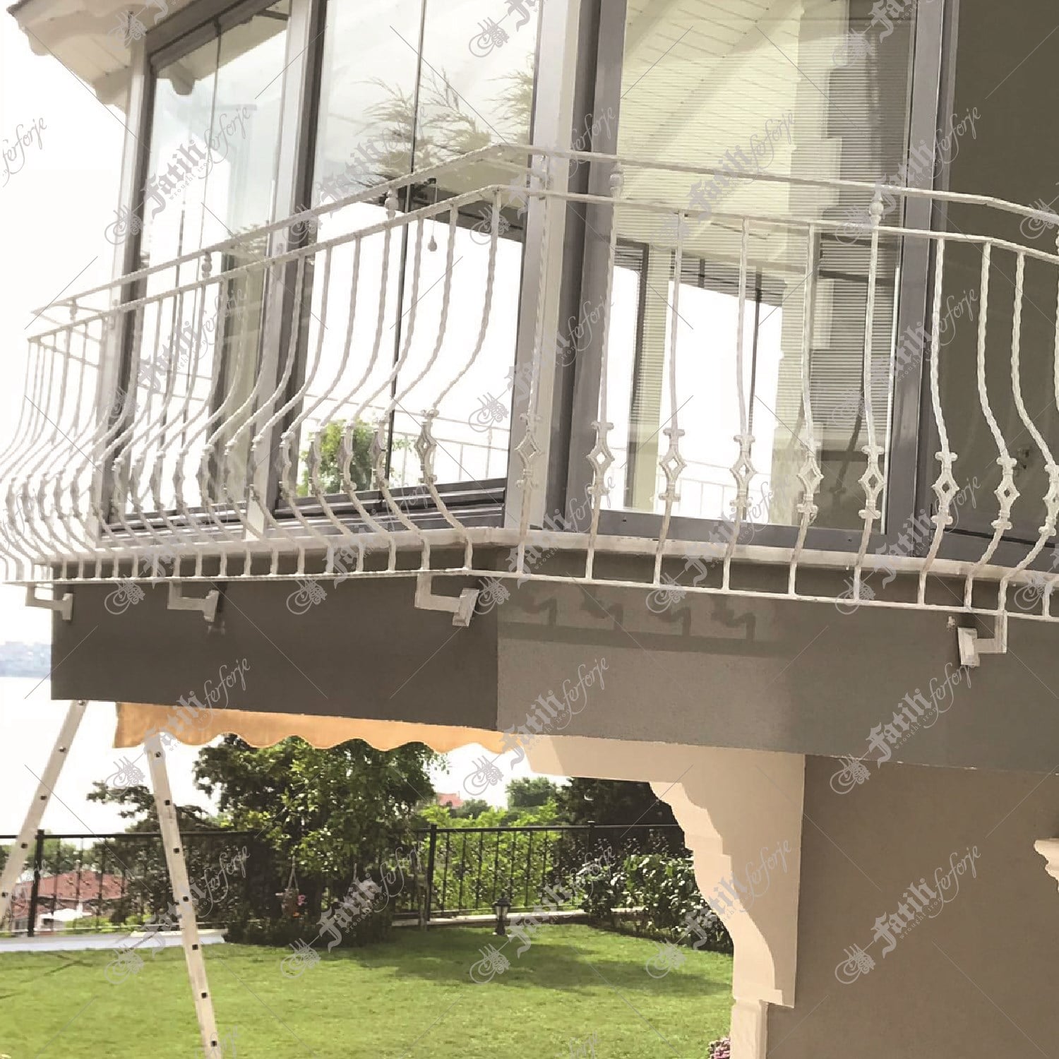 2483 KODLU FERFORJE KORKULUK | WROUGHT IRON RAILING | Fatih Ferforje